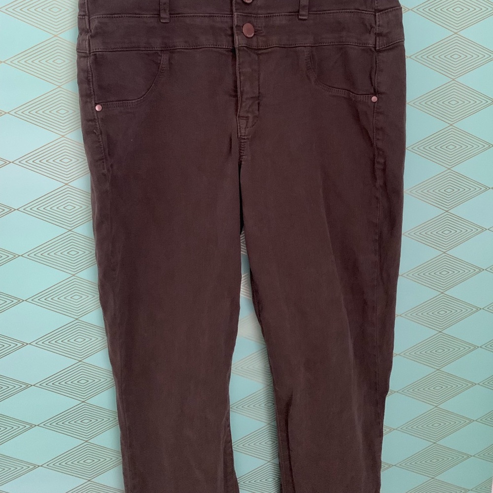 Olive green refuge skinny jeans